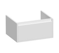 BRAUER Hope meuble sous lavabo - 59x30x45.5cm - 1 tiroir softclose sans poignée - 1 découpe pour siphon - brillant blanc OK-HP60HW