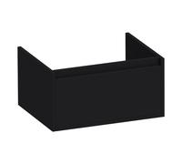 BRAUER Hope meuble sous lavabo - 59x30x45.5cm - 1 tiroir softclose sans poignée - 1 découpe pour siphon - noir mat OK-HP60MZ
