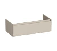 BRAUER Hope meuble sous-lavabo - 99x30x45.5cm - 1 tiroir softclose sans poignée - 1 découpe pour siphon - beige mat OK-HP100MB