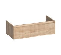 BRAUER Hope Wavy meuble de salle de bains sous-lavabo 100 1 tiroir softclose sans poignée - 1 découpe pour siphon - Forest Wheat OK-HPW100FW