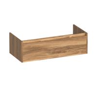 BRAUER Hope Wavy meuble sous-lavabo 100 1 tiroir softclose sans poignée - 1 découpe pour siphon - Honey OK-HPW100HO