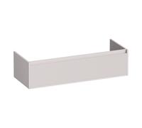 BRAUER Hope Wavy meuble sous-lavabo 120 1 tiroirs softclose - sans poignées - 2 découpes pour siphon - sable mat OK-HPW120-2MS