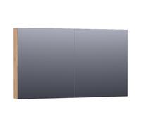 BRAUER Impress armoire de toilette - 120x70x15cm - sans éclairage - 2 portes miroir double face - Château SK-IM120CH