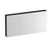 BRAUER Impress armoire de toilette - 140x70x15cm - sans éclairage - avec 3 portes miroir double face - Timber Anthracite SK-IM140TA