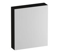 BRAUER Impress armoire de toilette - 60x70x15cm - sans éclairage - avec 1 porte miroir double face à droite - Bois Noir SK-IM60RTB