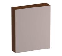 BRAUER Impress armoire de toilette - 60x70x15cm - sans éclairage - avec 1 porte miroir double face à droite - lamelles chêne marron SK-IM60RLEB