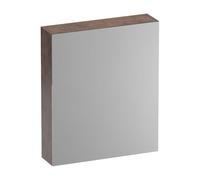BRAUER Impress armoire de toilette - 60x70x15cm - sans éclairage - avec 1 porte miroir double face à ouverture à gauche - Erosion SK-IM60LER