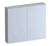 BRAUER Impress armoire de toilette - 80x70x15cm - sans éclairage - 2 portes miroir double face - Forest Seashell SK-IM80FS