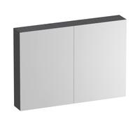BRAUER Impress armoire de toilette miroir - 100x70x15cm - sans éclairage - 2 portes miroir double face - Timber Grey SK-IM100TG