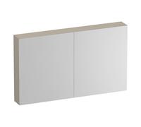 BRAUER Impress Deluxe armoire de toilette - 120x70x15cm - éclairage interne et externe - 2 portes miroir double face - beige mat SK-IMD120MB
