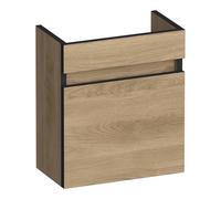 BRAUER Joy Edge meuble lave-mains - 40x45x22cm - porte ouvrant vers la droite - sans poignée - Sunlit FO-JYE40RSL