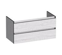 BRAUER Joy Edge meuble sous-lavabo 100 2 tiroirs à fermeture douce - sans poignée - 1 découpe pour siphon - Forest Seashell OK-JYE100FS