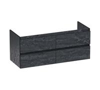 BRAUER Joy Edge meuble sous lavabo 120 4 tiroirs softclose - sans poignée - 2 découpes pour siphon - Damas OK-JYE120-4DA