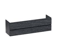 BRAUER Joy Edge meuble sous lavabo 160 4 tiroirs softclose - sans poignée - 2 découpes pour siphon - Damas OK-JYE160DA