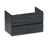 BRAUER Joy Edge meuble sous lavabo 80 2 tiroirs softclose - sans poignée - 1 découpe pour le siphon - Damas OK-JYE80DA