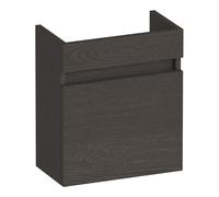 BRAUER Joy meuble lave-mains - 40x45x22cm - avec 1 porte sans poignée ouvrant vers la droite Anthracite Bois FO-JY40RTA