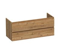 BRAUER Joy meuble sous-lavabo 120 2 tiroirs à fermeture douce - sans poignée - 1 découpe pour siphon - Chateau OK-JY120-1CH