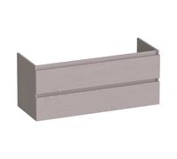 BRAUER Joy meuble sous-lavabo 120 2 tiroirs softclose - sans poignée - 1 découpe pour siphon - Timber Greige OK-JY120-1TE