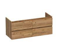 BRAUER Joy meuble sous-lavabo 120 4 tiroirs softclose - sans poignées - 2 découpes pour siphon - Chateau OK-JY120-4CH