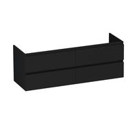 BRAUER Joy meuble sous-lavabo 140 4 tiroirs softclose - sans poignée - 2 découpes de siphon - noir mat OK-JY140MZ