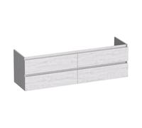 BRAUER Joy meuble sous-lavabo 160 4 tiroirs à fermeture douce - sans poignée - 2 découpes pour siphon - Forest Seashell OK-JY160FS