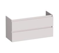 BRAUER Joy meuble sous-lavabo peu profond - 100x39x50cm - 2 tiroirs à fermeture douce - sans poignées - 1 découpe pour siphon - sable mat OK-JYO100MS