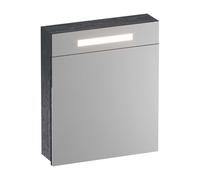 BRAUER Promise Armoire de toilette 59x15x70cm avec éclairage intégré avec 1 porte miroir gauche MFC Metal SK-PR60LDA