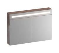 BRAUER Promise Deluxe armoire de toilette - 100x70x15cm - avec éclairage direct - 2 portes miroirs double face - Erosion SK-PRD100ER