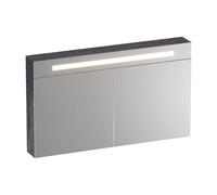 BRAUER Promise Deluxe Armoire de toilette - 120x70x15cm - avec éclairage direct - 2 portes miroir double - Damascus SK-PRD120DA