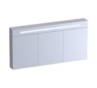 BRAUER Promise Deluxe armoire de toilette - 140x70x15cm - avec éclairage 3 portes miroir double face - Forest Seashell SK-PRD140FS