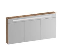 BRAUER Promise Deluxe armoire de toilette - 140x70x15cm - avec éclairage 3 portes miroir double face - Honey SK-PRD140HO