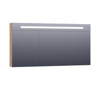 BRAUER Promise Deluxe armoire de toilette - 140x70x15cm - avec éclairage direct 3 portes miroir double face - Château SK-PRD140CH