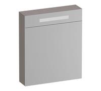 BRAUER Promise Deluxe armoire de toilette - 60x70x15cm - avec éclairage 1 porte miroir double face à ouverture vers la gauche Timber Greige SK-PRD60LTE