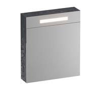 BRAUER Promise Deluxe armoire de toilette - 60x70x15cm - avec éclairage direct 1 porte miroir double face à ouverture à gauche Damascus SK-PRD60LDA