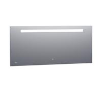 BRAUER Quartz Miroir 160x70cm avec éclairage et horloge aluminium SP-QU160RH