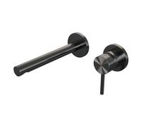 BRAUER Stripe Mitigeur lavabo encastré - bec droit et rosaces - modèle A1 - gunmetal brossé PVD 5-GM-331