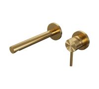 BRAUER Stripe Mitigeur lavabo encastré - bec droit et rosaces - modèle A1 - or brossé PVD 5-GG-331