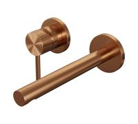 BRAUER Stripe Mitigeur lavabo encastré - bec droit et rosaces - modèle A2 - cuivre brossé PVD 5-GK-335