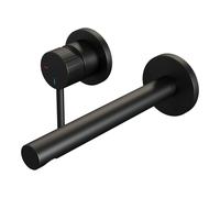 BRAUER Stripe Mitigeur lavabo encastré - bec droit et rosaces - modèle A2 - noir mat 5-S-335