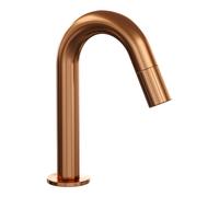 BRAUER Stripe Robinet de lavabo - apparent - bec courbé - cuivre brossé PVD 5-GK-464