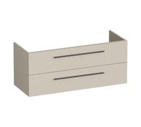 BRAUER Trust meuble sous lavabo 120 excl. poignées à poser 2 tiroirs softclose et 2 découpes pour siphon - mat beige OK-TR120-2MB
