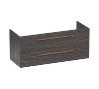 BRAUER Trust meuble sous lavabo 120 excl. poignées à poser 2 tiroirs softclose et 2 découpes pour siphon - Damas OK-TR120-2DA