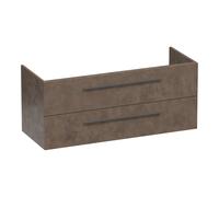 BRAUER Trust meuble sous lavabo 120 excl. poignées à poser 2 tiroirs softclose et 2 découpes pour siphon - Erosion OK-TR120-2ER