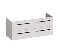 BRAUER Trust meuble sous lavabo 120 excl. poignées à poser 4 tiroirs softclose et 2 découpes pour siphon - mat sable OK-TR120-4MS