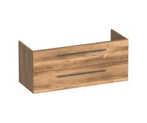 BRAUER Trust meuble sous-lavabo 120 sans poignées rapportées 2 tiroirs à fermeture douce et 1 découpe pour siphon - Honey OK-TR120-1HO