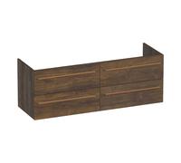 BRAUER Trust meuble sous lavabo 140 excl. poignées à poser 4 tiroirs softclose et 2 découpes pour siphon - Grove OK-TR140GR