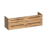 BRAUER Trust meuble sous lavabo 160 excl. poignées à poser 4 tiroirs softclose et 2 découpes pour siphon - Honey OK-TR160HO