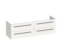 BRAUER Trust meuble sous-lavabo 160 sans poignées rapportées 4 tiroirs softclose et 2 découpes pour siphon - blanc mat OK-TR160MW