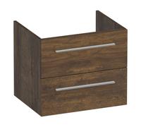 BRAUER Trust meuble sous lavabo 60 excl. poignées à poser 2 tiroirs softclose et 1 découpe pour le siphon - Grove OK-TR60GR