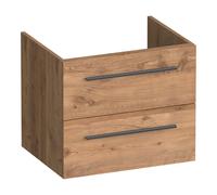 BRAUER Trust meuble sous lavabo 60 excl. poignées à poser 2 tiroirs softclose et 1 découpe pour le siphon - Chateau OK-TR60CH